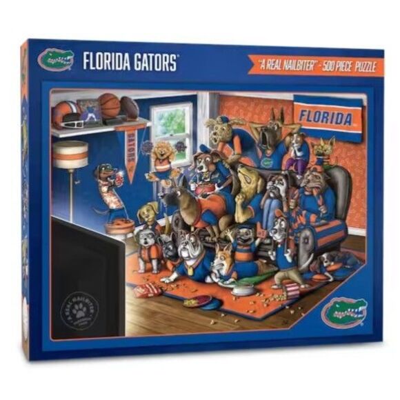 NCAA Florida Gators UF Purebred Fans Puzzle "A Real Nailbiter" 100-Piece College - Picture 1 of 12
